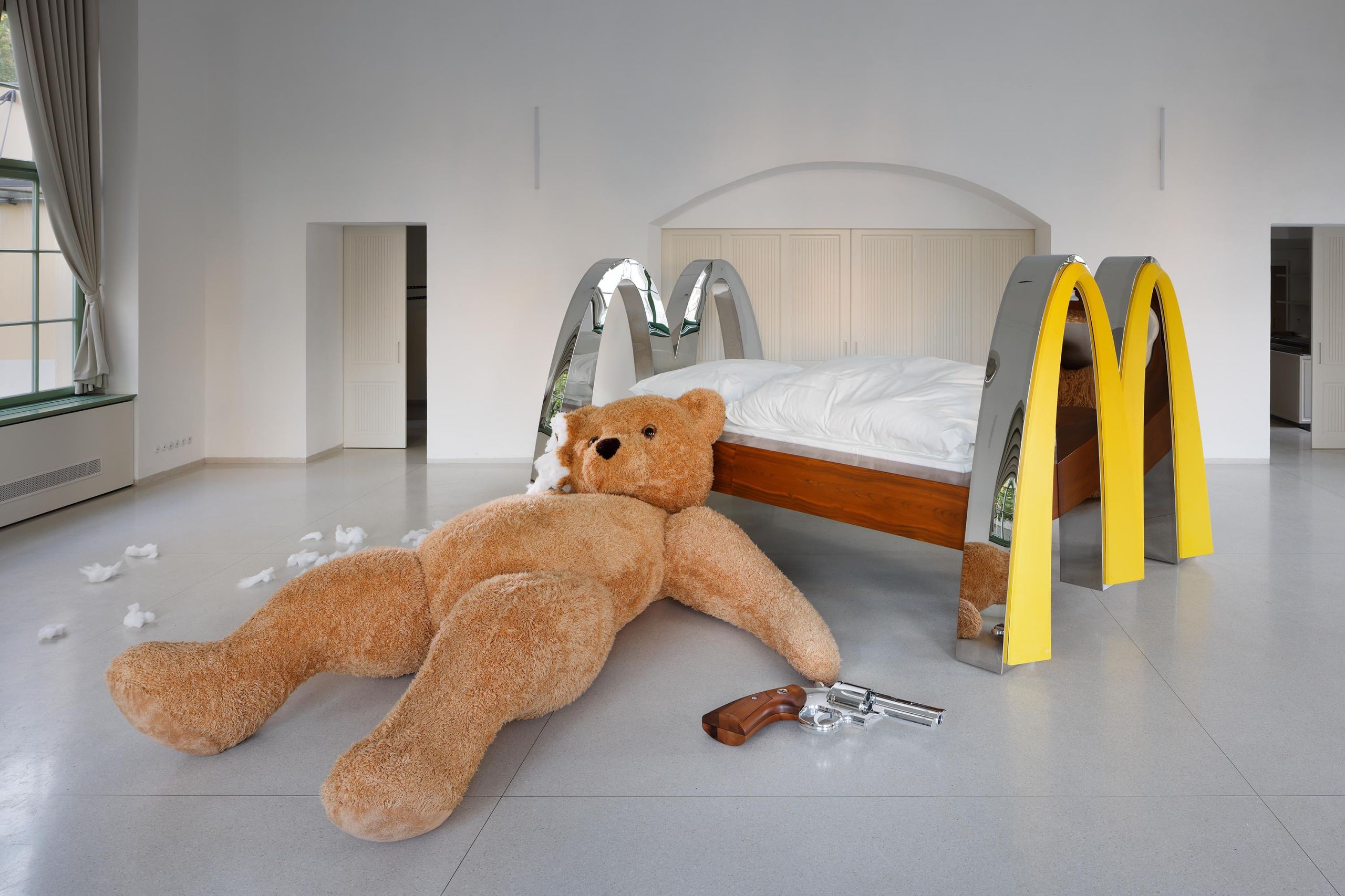 Aphantasia for Sale, wide installation view in Palác Bohemia